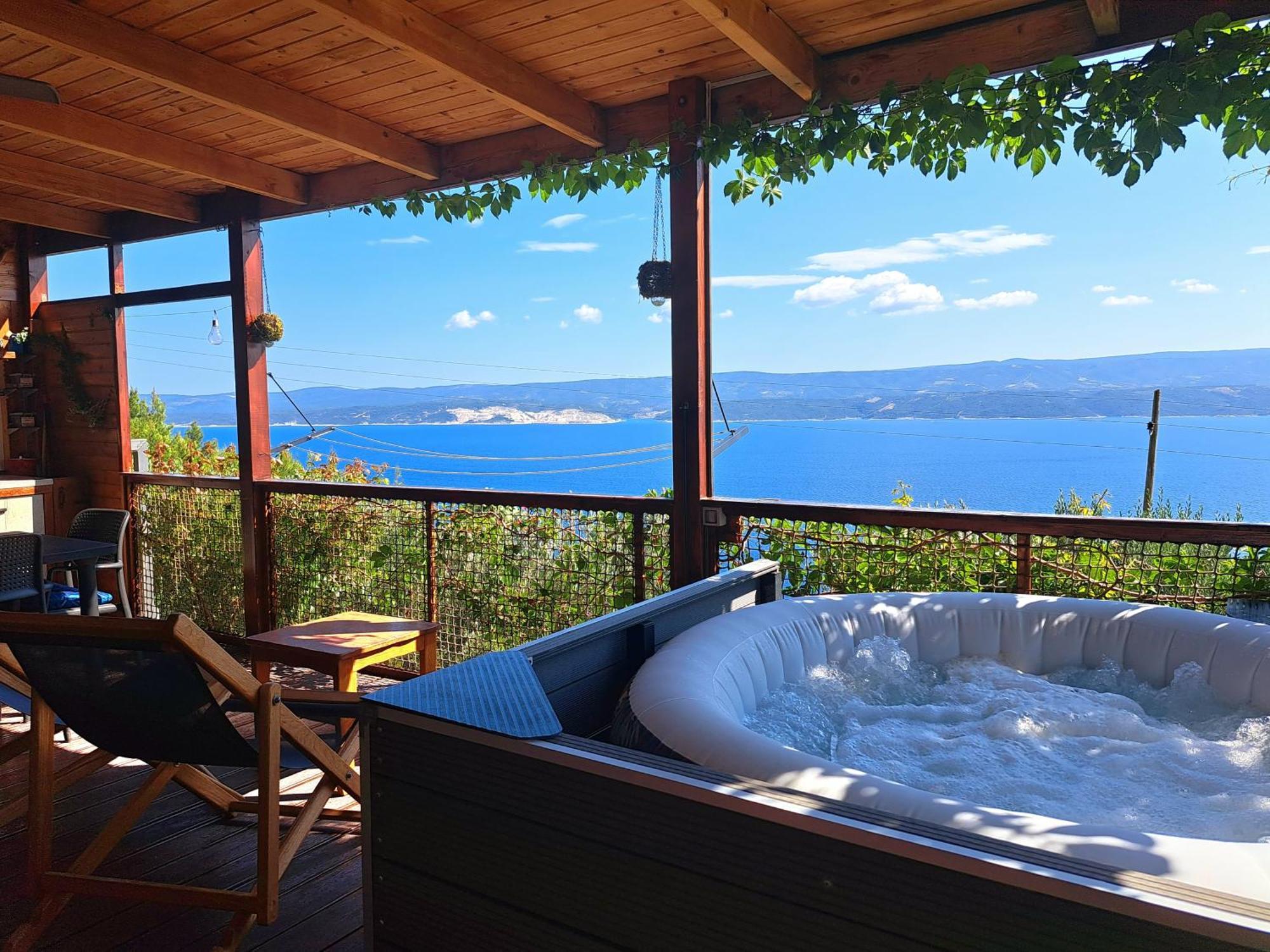 Bella Vista With Jacuzzi 1 Villa Omiš Exteriör bild